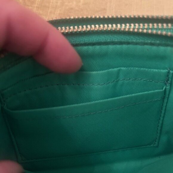 Coach Green Pebbled Leather wristlet wallet - Picture 5 of 5